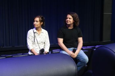 September 2022 - Filmvorführung und Gespräch mit den Filmemachenden von Endlich Tacheles für Schülerinnen und Schüler